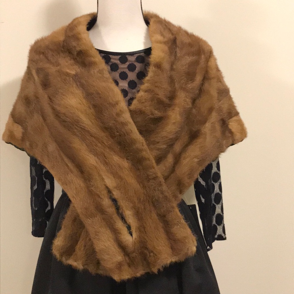Vintage Zinmans 1950s mink stole